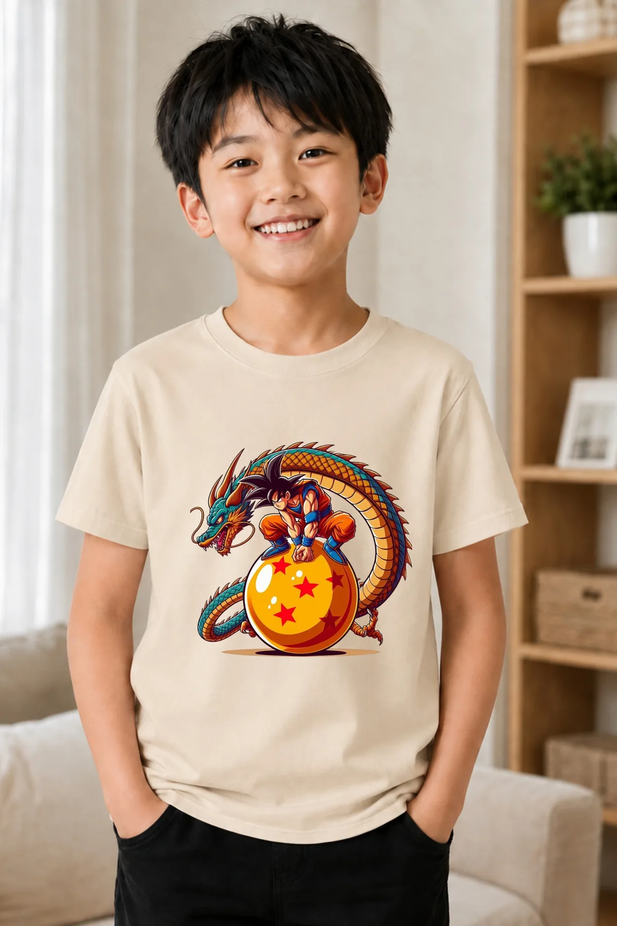 Camiseta Infantil Pequeño Guerrero del Dragón